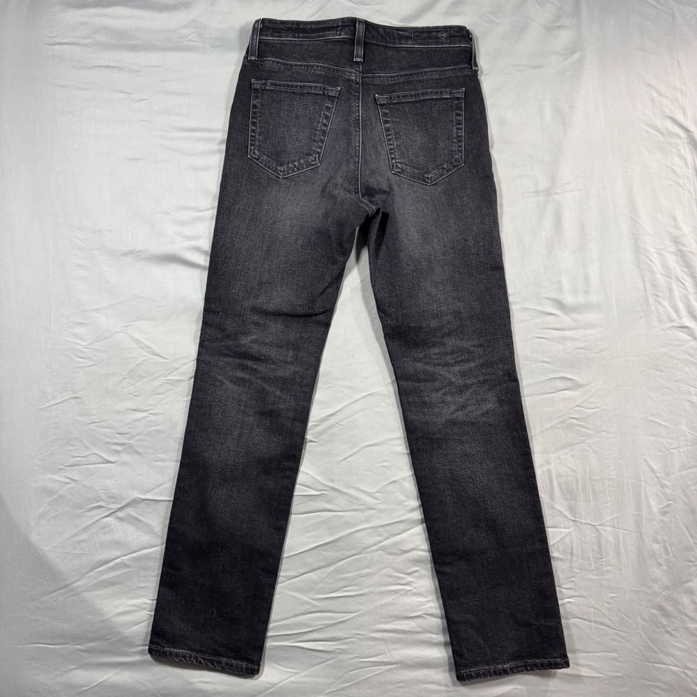 AG Adriano Goldschmied The Isabelle Straight Crop Jeans Black Women's 25R - Picture 3 of 10